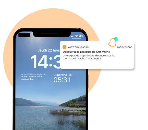 Les notifications géolocalisées sur l'app Le Grand Bornand